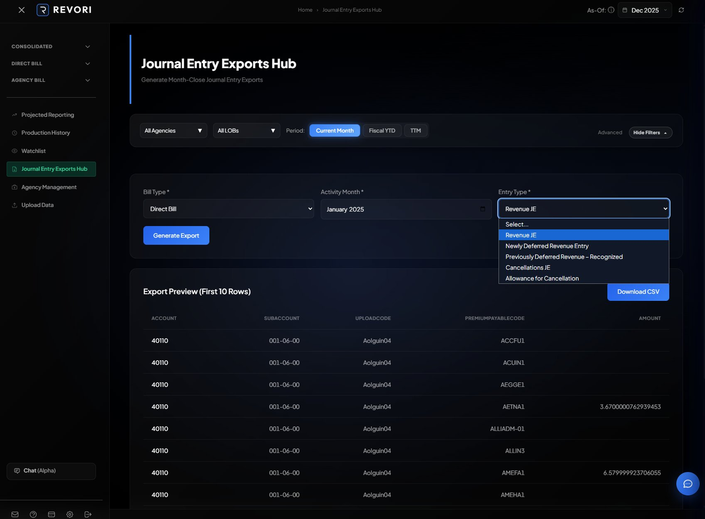 Revori capability screenshot 2